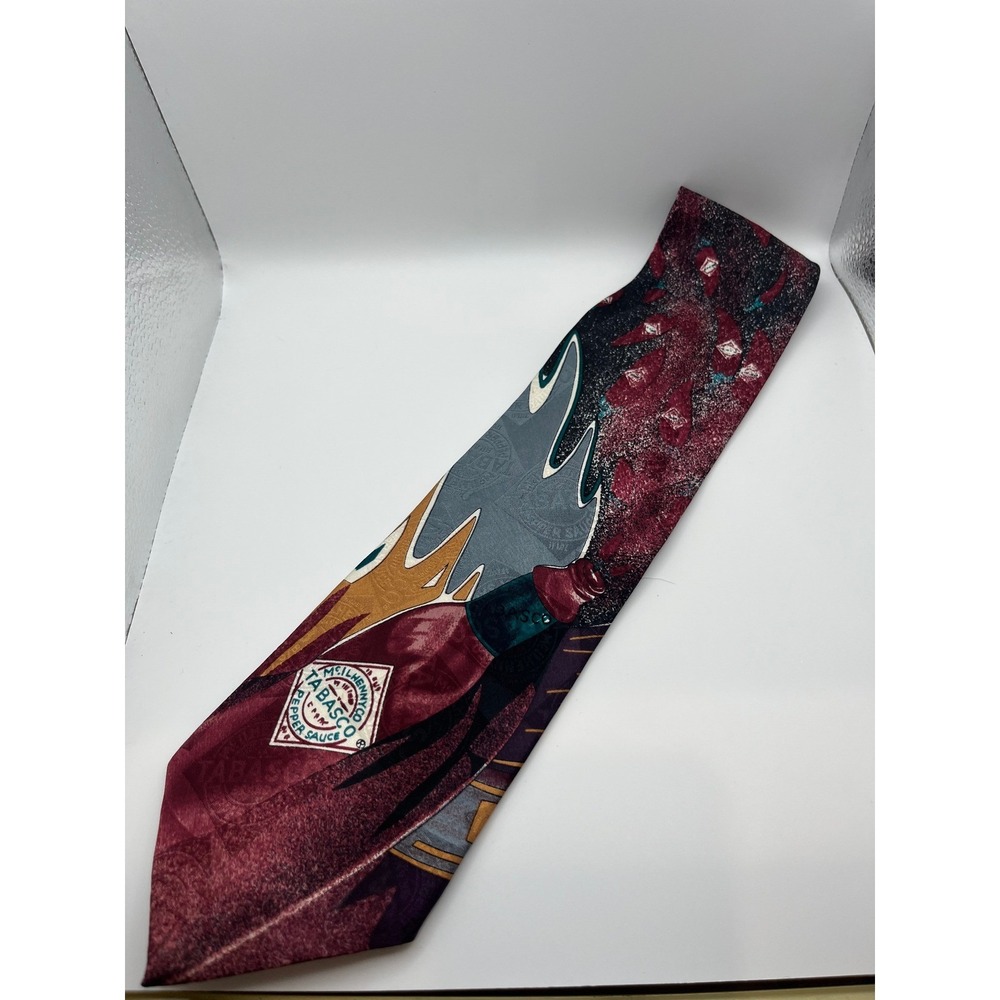 Tabasco Pepper Sauce Necktie Mens Silk Novelty Tie‎
